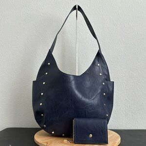 AHDORNED Studded Hobo with Wallet